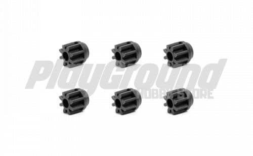 15453_1-1.jpg Tamiya 15453 1/32 Mini 4WD Carbon Reinforced 8T Pinion Gear 6pcs - Image 1