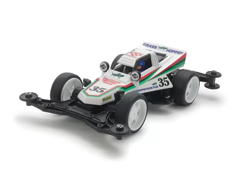 18105_01.webp TAMIYA 18105 1/32 MINI 4WD The GRASSHOPPER Jr. (VZ CHASSIS) - Image 1