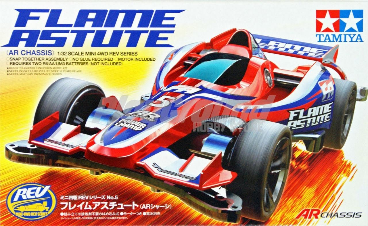 18705-1.jpg Tamiya 18705 1/32 Mini 4WD Flame Astute (AR Chassis) - Image 1