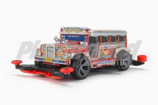 18717-1-600x400-1-1.jpg Tamiya 18717 1/32 Mini 4WD Dyipne Jeepney (FM-A Chassis) - Image 1
