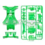 Tamiya 95476 1/32 Mini 4WD FM-A Fluorescent-Color Chassis Set (Green)