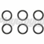 Tamiya 94812 Rubber Rings For 13-12mm Double Aluminum Rollers (6pcs)