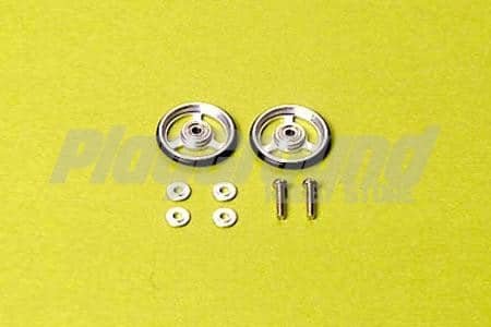 71d272e4610bc244f8d08879ee2b4ac8-1.jpg Tamiya 15161 17MM ALU. BALL-RACE ROLLERS (3-SPOKE TY PE) - Image 1