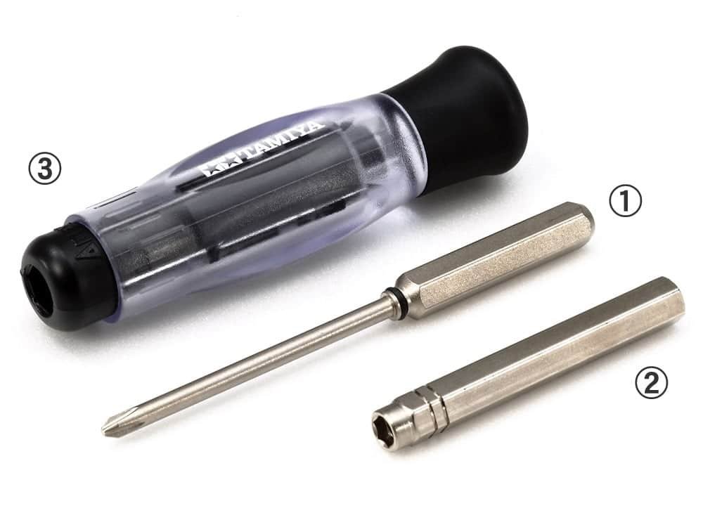 74131_1.jpg Tamiya 74131 Mini 4WD (+) Screw & Nut Driver PRO - Image 1