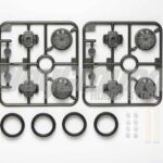 Tamiya 15443 Low-Profile Tire & 1-Way Wheel Set