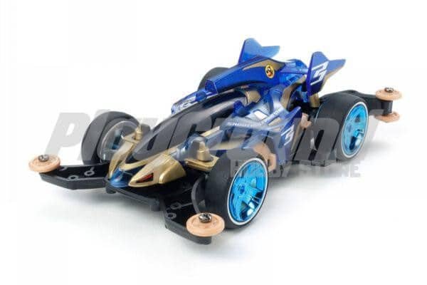 8ba6370e494e8217f18ea3d02254728f-600x400-1-1.jpg Tamiya 95573 1/32 Mini 4WD Shooting Pround Star Clear Blue Special (MA Chassis) - Image 1