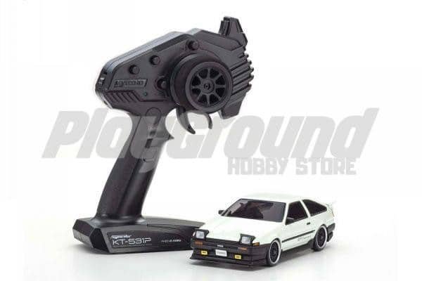 900-1_2-1.jpg Kyosho Mini-Z AWD Toyota SPRINTER TRUENO AE86 GTV White w/ KT-531P Radio RTR Readyset - Image 1