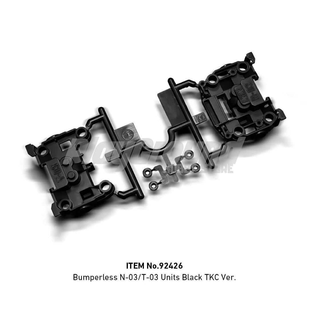 92426-1.jpg Tamiya 92426 1/32 Mini 4WD Bumperless N03/T03 Units Black TKC Ver. - Image 1