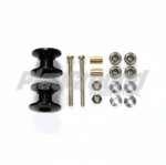 TAMIYA 92431 1/32 MINI 4WD LIGHTWEIGHT DOUBLE ALUMINIUM ROLLERS 12-13MM BLACK TKC 25TH SPECIAL