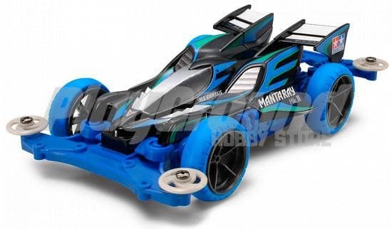 94665-1.jpg TAMIYA 95466 1/32 MINI 4WD JR MANTA RAY MK.II BLACK SPECIAL MS CHASSIS KIT - Image 1