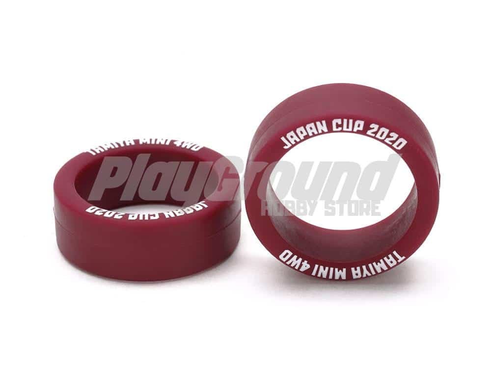95140-1.jpg Tamiya 95140 1/32 Low Friction Small Dia. Low Profile Tire (Maroon, 2pcs.) Japan Cup 2020 - Image 1