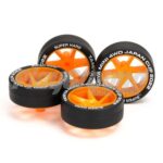 Tamiya Mini 4WD 95152 Super Hard Low-Profile Tire & Wheel Set (Spiral) J-Cup 2022
