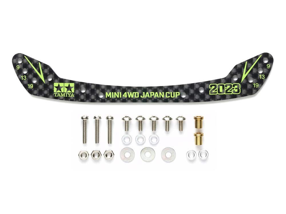 95157.jpeg Tamiya 95157 HG Carbon Front Stay For Fully Cowled Mini 4WD (1.5mm) J-Cup 2023 - Image 1