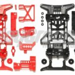 Tamiya 95242 JR SUPER X CHASSIS SET Reinforced (Red/Black)