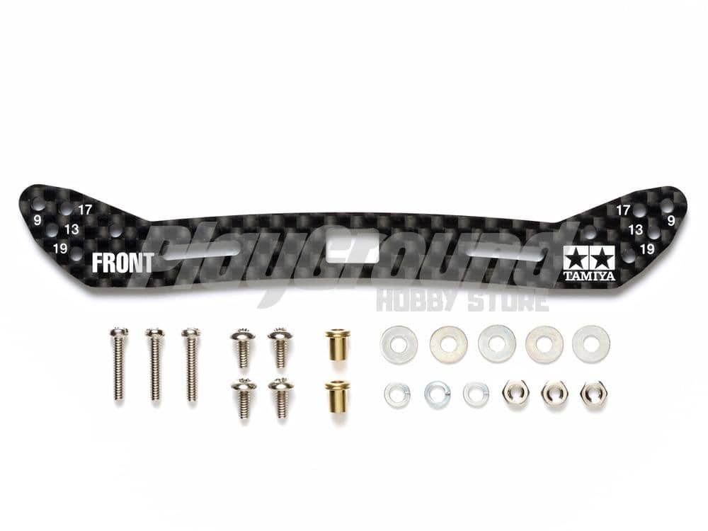 95284_1-1.jpg Tamiya 95284 1/32 Mini 4WD Carbon Stay for Wide Front Sliding Damper (2mm) - Image 1