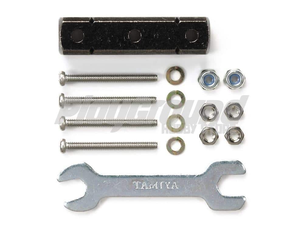 95344-1.jpg Tamiya 95344 1/32 Mini 4WD Mass Damper Block (8x8x32mm/Black) - Image 1