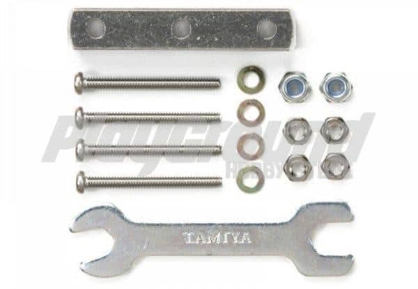 95345-1-1.jpg Tamiya 95346 JR Mass Damper Block – 8x8x32mm/Silver - Image 1