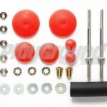 Tamiya 95401 1/32 Mini 4WD Large Diameter Stabilizer Head Set (11mm/15mm) (Red)