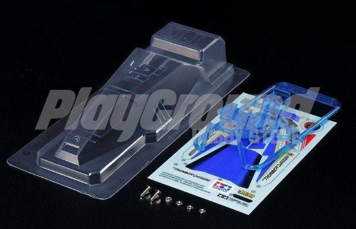 95405-1.jpg Tamiya 95405 1/32 Mini 4WD Thunder Dragon Clear Polycoarbonate Body Set - Image 1