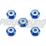 Tamiya 95459 1/32 Mini 4WD 2mm Aluminum Lock Nut (Dark Blue, 5pcs.)
