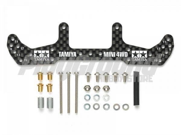 95478_1-600x450-1-1.jpg Tamiya 95478 1/32 Mini 4WD HG Carbon Wide Rear Plate (for AR Chassis) (1.5mm) - Image 1