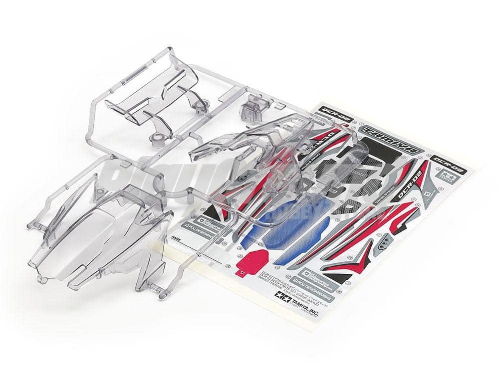 95490-1.jpg Tamiya 95490 1/32 Mini 4WD DCR-02 Body Parts Set (Light Smoke) - Image 1
