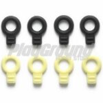 Tamiya 95492 Rubber Body Catches (Black, Yellow) Mini 4WD Station