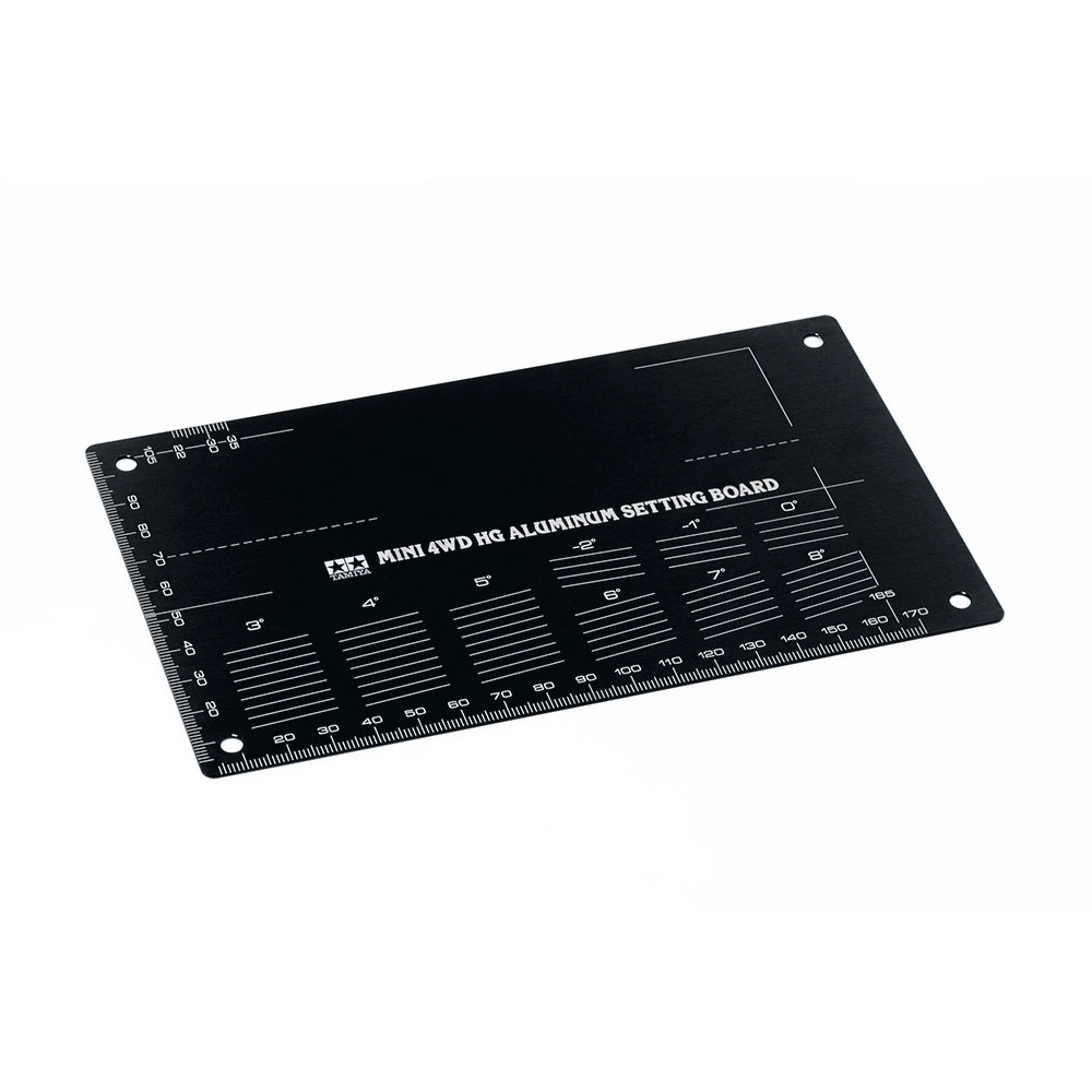 95507_01.webp TAMIYA 95507 1/32 MINI 4WD HG ALUMINUM SETTING BOARD (BLACK) - Image 1
