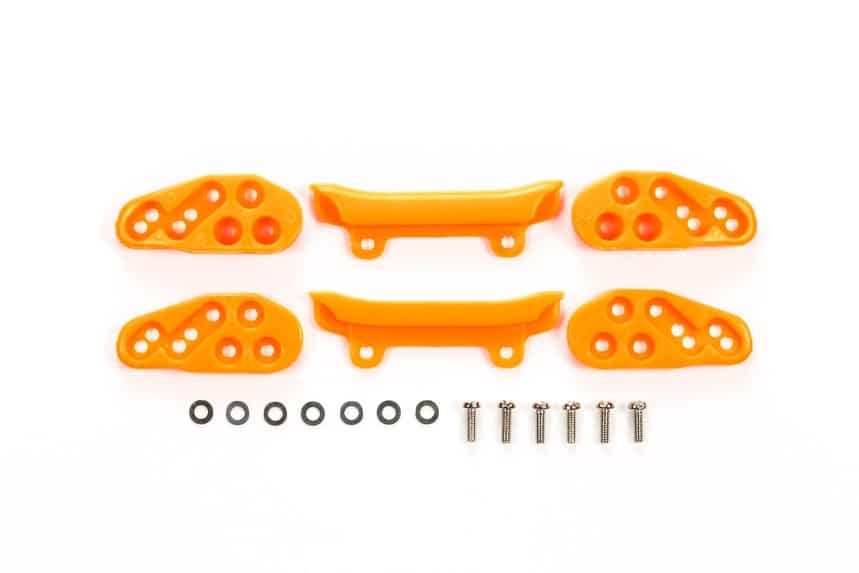 95559.jpeg Tamiya 95559 1/32 Mini 4WD Front Under Guard Orange - Image 1