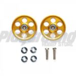Tamiya 95582 HG Lightweight 19mm Aluminum Ball-Race Rollers (Ringless/Gold)