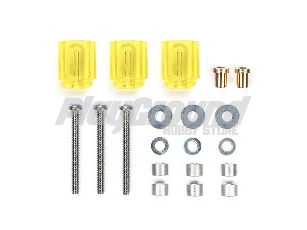 95584-1.jpeg Tamiya 95584 1/32 Mini 4WD Hi-Mount Tube Stabilizer Set (Clear Yellow) - Image 1