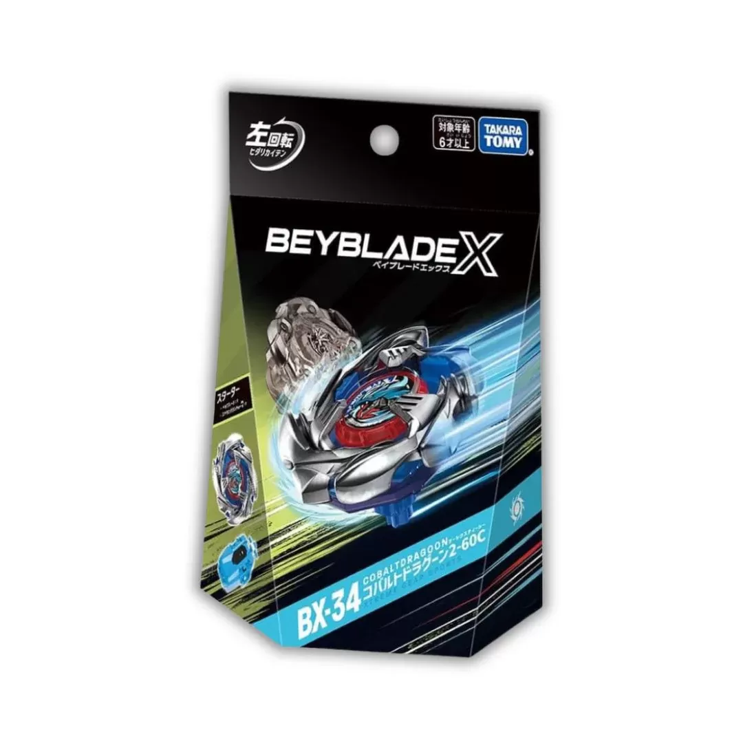 BX34_01.webp BEYBLADE X - BX-34 STARTER COBALT DRAGOON 2-60C - Image 1