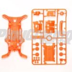 Tamiya 95316 1/32 Mini 4WD AR Fluorescent-Color Chassis Set (Orange)