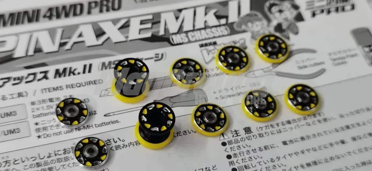 CNC_Rollers_A-1.jpg Tamiya Mini 4WD Customised Low Friction Rollers Set A - Image 1