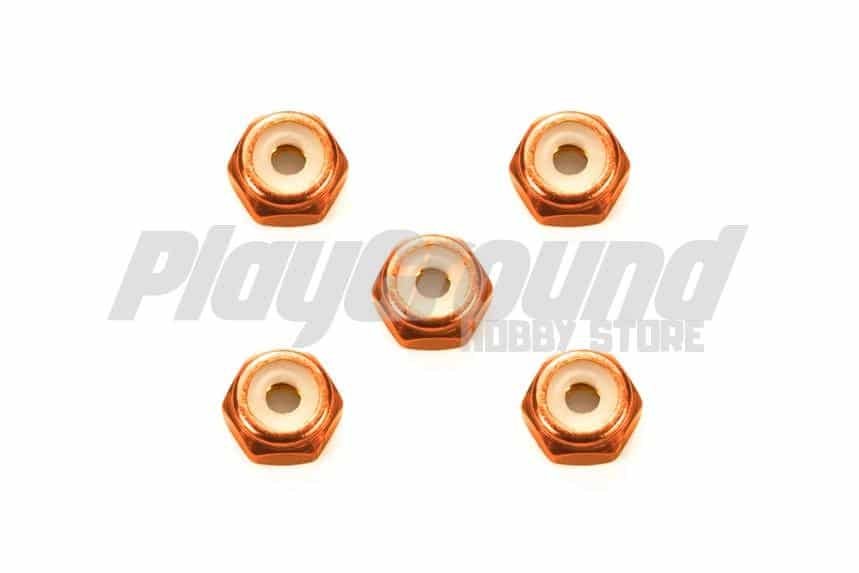 EE80EC46-E5F2-453B-8AE3-5F5DF7067863-1.jpeg Tamiya 95556 1/32 Mini 4WD 2mm Aluminum Lock Nut (Orange, 5pcs.) - Image 1
