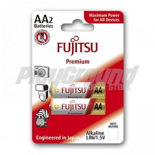 Fujitsu2pck-1.jpg Fujitsu Premium Alkaline 2Pcs AA Blister Pack - Image 1