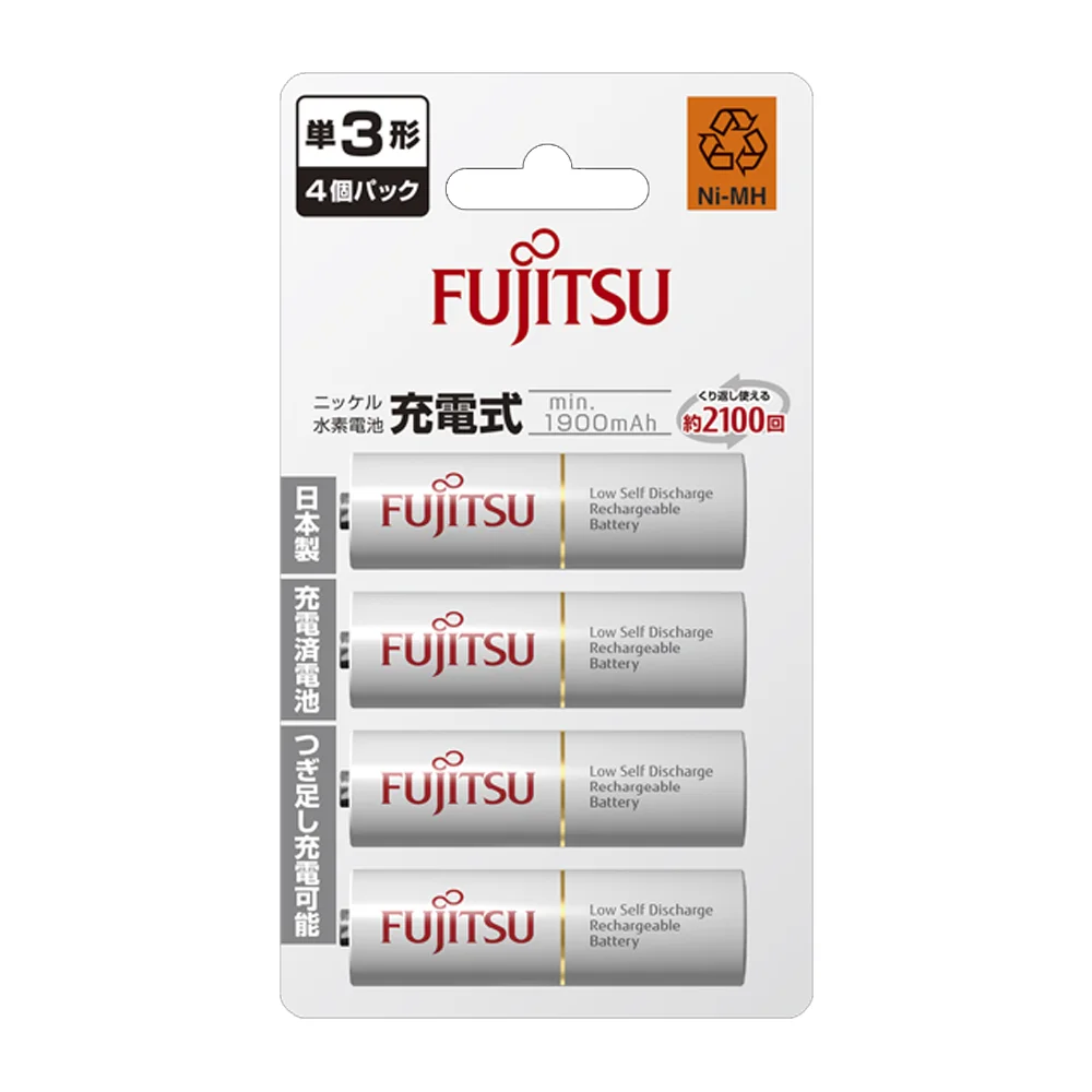 HR3UTC_01.webp FUJITSU 4x AA HR-3UTC 1900MAH (WHITE) - Image 1