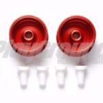 Tamiya 95403 1/32 Mini 4WD HG Aluminum Deep Rim Wheels for Low-Profile Tires (Red/2pcs.)
