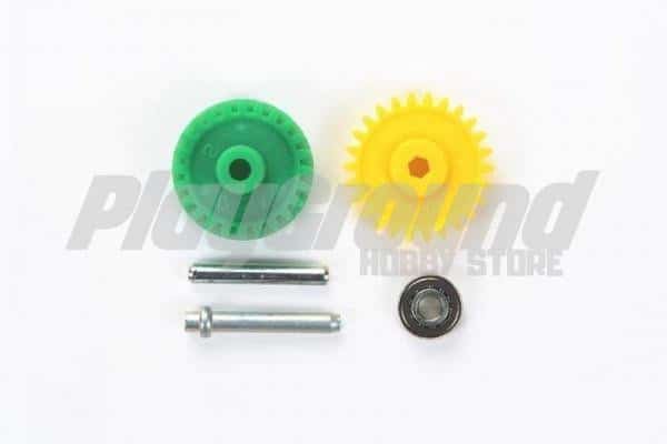 TA_15434-600x400-1-1.jpg TAMIYA 15434 1/32 MINI 4WD HIGH SPEED EX COUNTER GEAR SET (GEAR RATIO 3.7:1) - Image 1