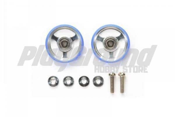 TA_15449-600x400-1-1.jpg TAMIYA 15449 1/32 MINI 4WD 17mm ALUMINUM ROLLERS w/PLASTIC RINGS - Image 1