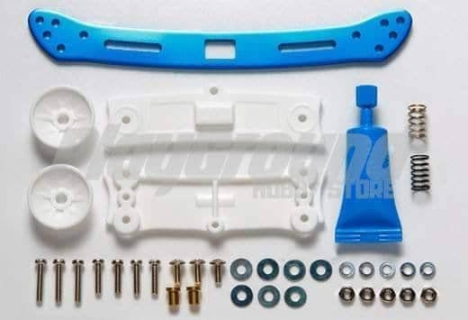 TA_95057-1.jpg Tamiya 95057 1/32 Mini 4WD Wide Rear Sliding Damper (Blue) - Image 1