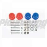 TAMIYA 15457 1/32 MINI 4WD LOW FRICTION PLASTIC DOUBLE ROLLERS (RED & BLUE / 13-12mm)