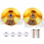 Tamiya 95583 HG 19mm Tapered Aluminum Ball-Race Rollers (Ringless/Gold)