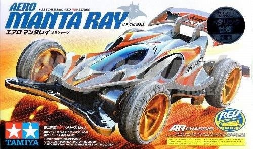b_94991-1.jpg Tamiya 94991 1/32 Mini 4WD Aero Manta Ray Gold Metallic (AR Chassis) - Image 1