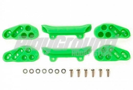 b_95054-1.jpg Tamiya 95054 1/32 Mini 4WD Front Under Guard Fluorescent Green - Image 1