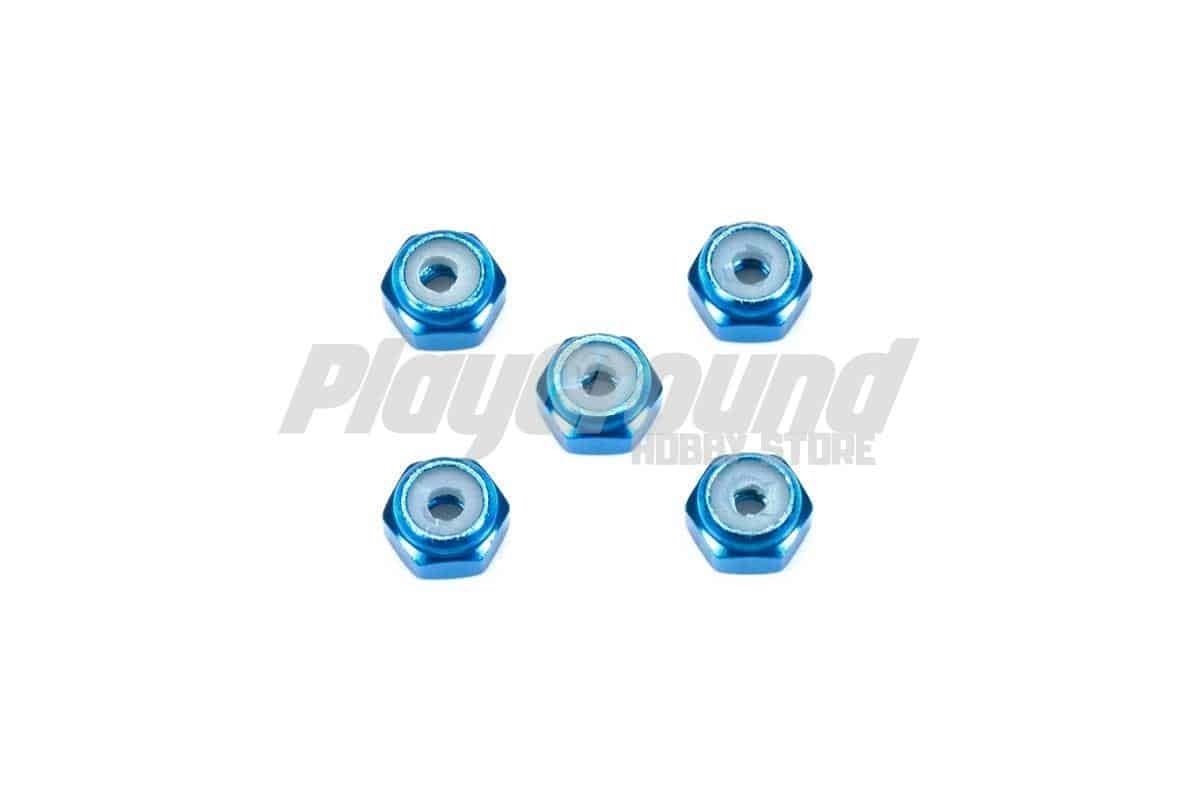 bb494d7c3a593b3a3d1132ddb396f70d-1.jpg Tamiya 15500 2MM ALUMINUM LOCK NUT BLUE - Image 1