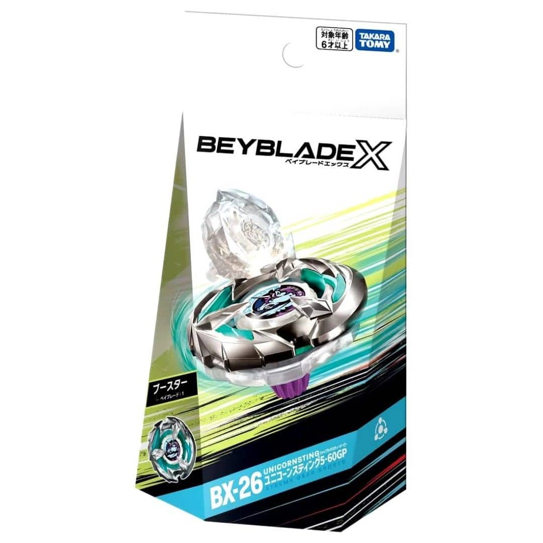 bx26.jpg Beyblade X BX-26 Booster Unicorn Sting 5-60GP - Image 1