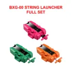 BEYBLADE X BXG-62 BX-00 STRING LAUNCHER (GREEN/ORANGE/PINK) - FULL SET