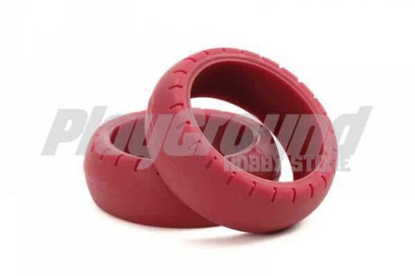 c6d9ffb345dcd507a6f767d51a5fc1eb-600x400-1-1.jpg Tamiya 95482 1/32 JR LARGE DIAMETER ARCHED TIRES Mini 4WD - Image 1