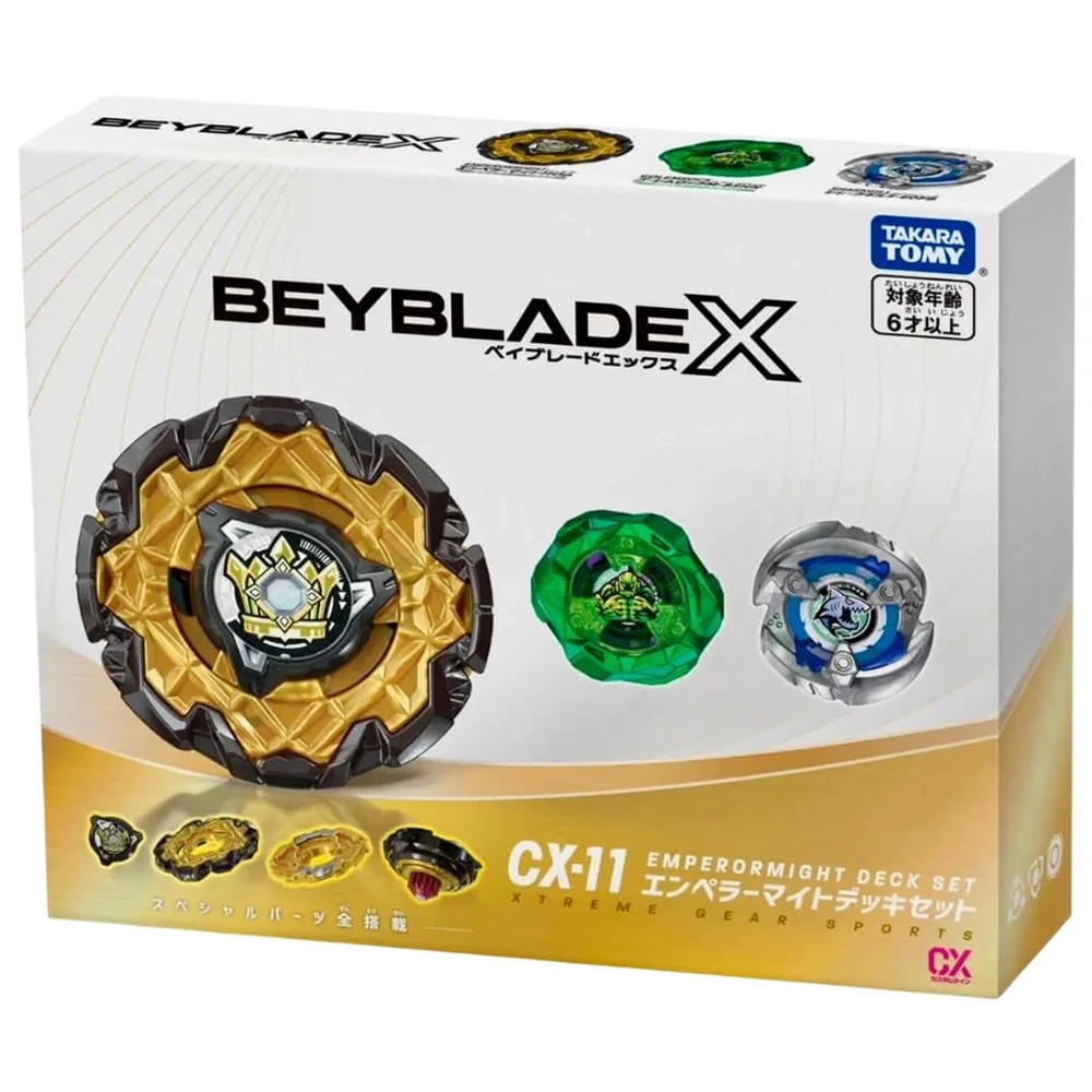 cx-11_01.webp BEYBLADE X - CX-11 EMEPROR MIGHT DECK SET - Image 1